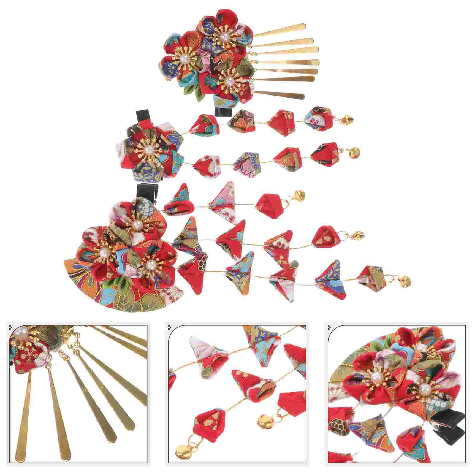 3 Pcs Accessories Japanese Hair Clip Set Fabric Camellia Flower Tassels Hairpin
3 Pcs Accessories Japanese Hair Clip Set Fabric Camellia Flower Tassels Hairpin