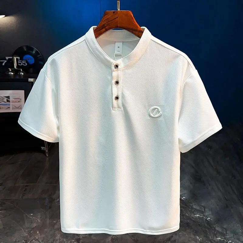 Japanese retro trendy brand simple short sleeved T-shirt for men in summer 2025, new knitted half sleeved loose top
Japanese retro trendy brand simple short sleeved T-shirt for men in summer 2025, new knitted half sleeved loose top