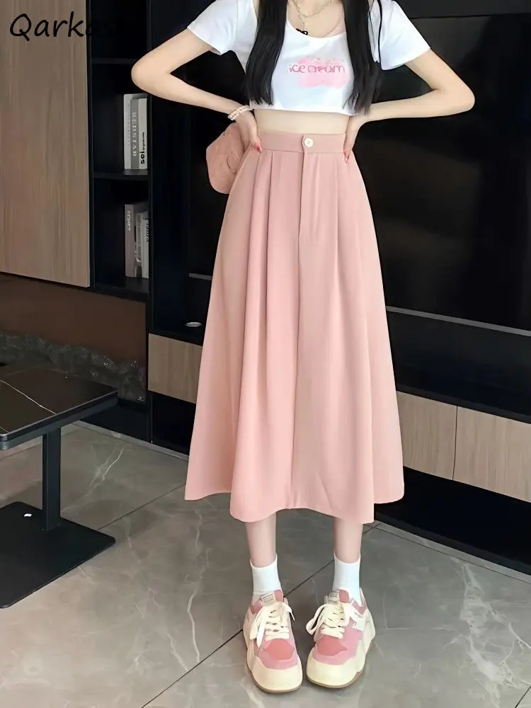 Skirts Women Office Lady Korean Style Casual A-line Basic Temperament Solid All-match High Waist Vintage Classic Fashion Spring
Skirts Women Office Lady Korean Style Casual A-line Basic Temperament Solid All-match High Waist Vintage Classic Fashion Spring