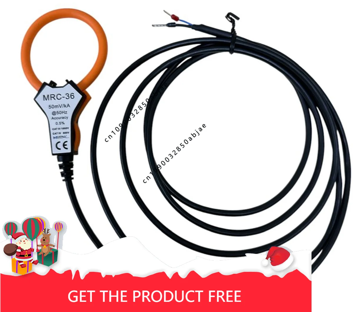 600A Flexible Current Probe Rogowski Coil Current Clamp MRC-36 AC Current Sensor Rogowski Coil
600A Flexible Current Probe Rogowski Coil Current Clamp MRC-36 AC Current Sensor Rogowski Coil