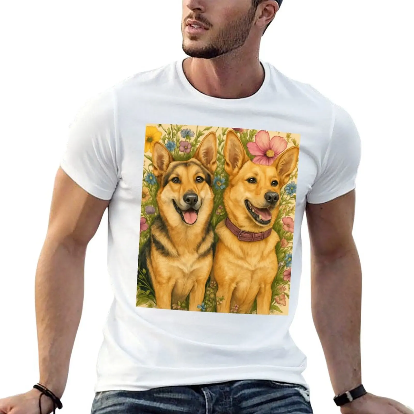 German Shepherds in Bloom T-Shirt man t shirts high quality luxury brand man t shirt summer T-Shirt
German Shepherds in Bloom T-Shirt man t shirts high quality luxury brand man t shirt summer T-Shirt
