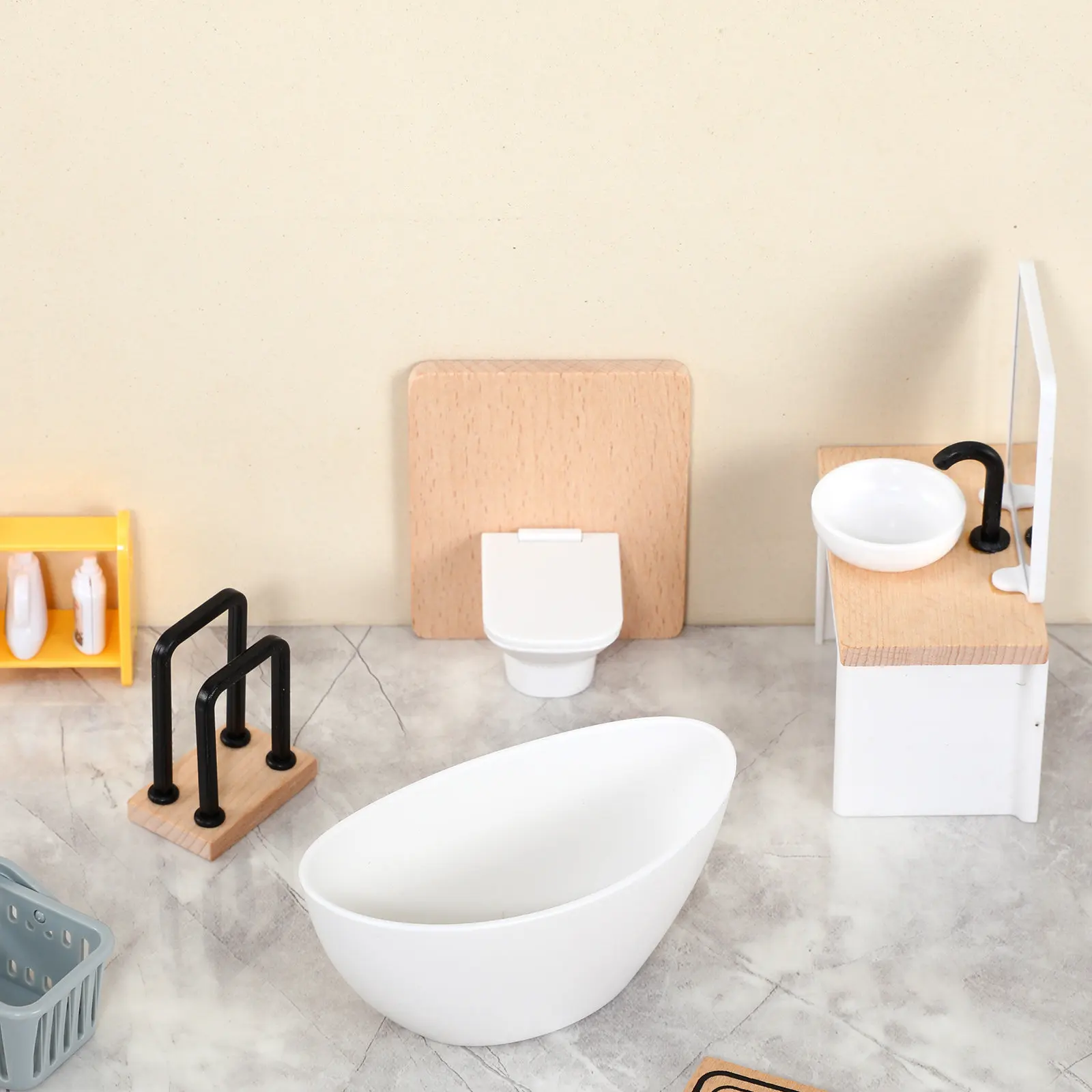 1Set 1:12 Scale Miniature Dollhouse Bathroom Furniture Bathtub Sink Toilet Cabinet Detailed Accessories 1:12 Miniature Sink
1Set 1:12 Scale Miniature Dollhouse Bathroom Furniture Bathtub Sink Toilet Cabinet Detailed Accessories 1:12 Miniature Sink