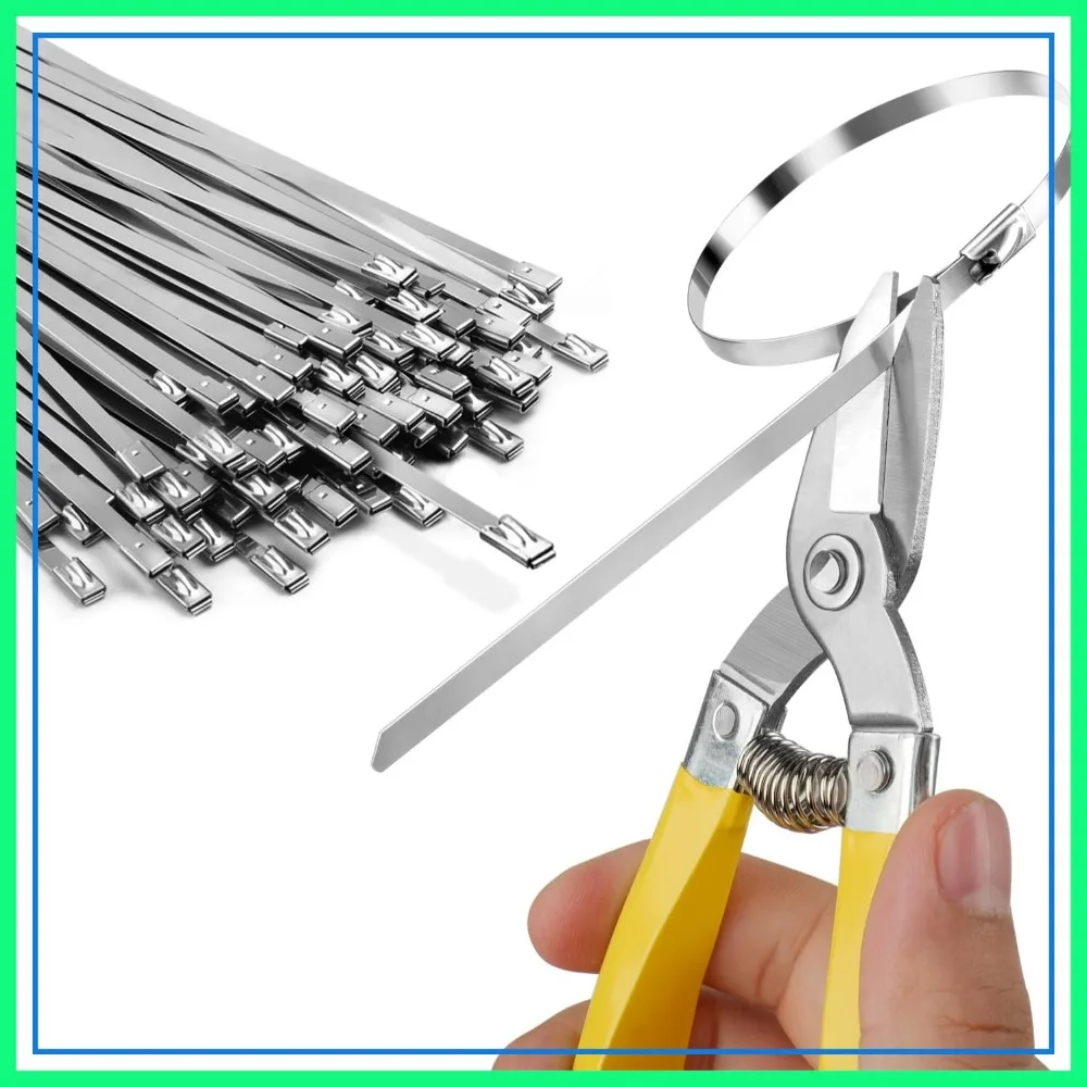 Heavy Duty Metal Zip Ties 11.8 Inch 50 Pack Self-Locking Stainless Steel for Outdoor Fence Pipe
Heavy Duty Metal Zip Ties 11.8 Inch 50 Pack Self-Locking Stainless Steel for Outdoor Fence Pipe
