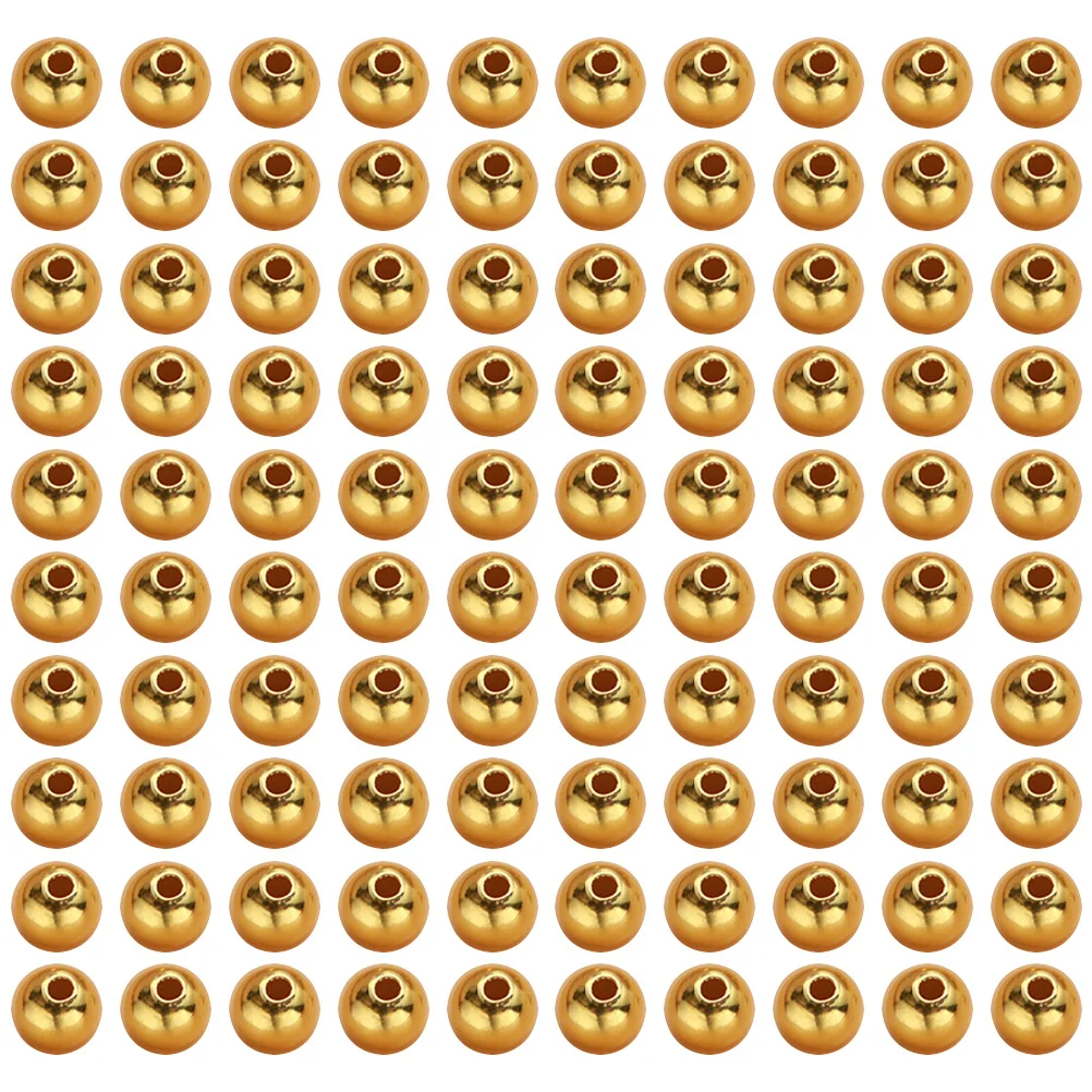300pcs Gold Plated Round Beads Copper DIY Earring Necklace Making Supplies Lightweight Bright Color Craft Materials
300pcs Gold Plated Round Beads Copper DIY Earring Necklace Making Supplies Lightweight Bright Color Craft Materials