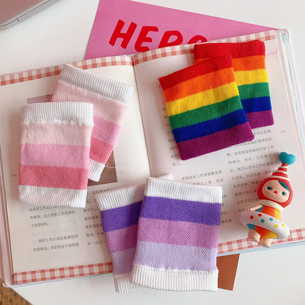 Women Running Breathable Badminton Cotton Warm Bracers Rainbow Color Hand Wrap Wristband
Women Running Breathable Badminton Cotton Warm Bracers Rainbow Color Hand Wrap Wristband