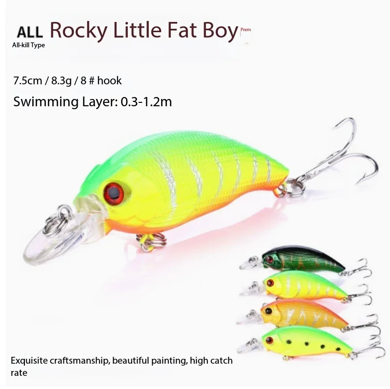 Compact Floating Crankbait Vibrating Realistic Long Cast Rattle Beads Durable Hard Bait For Bass Perch Trout Freshwater Tackle
Compact Floating Crankbait Vibrating Realistic Long Cast Rattle Beads Durable Hard Bait For Bass Perch Trout Freshwater Tackle