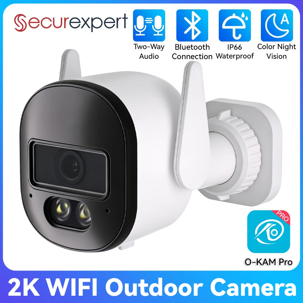 2K Wired WiFi Bullet Camera Two Way Audio Night Vision Motion Detection Outdoor Indoor Waterproof ONVIF RTSP Security Cam
2K Wired WiFi Bullet Camera Two Way Audio Night Vision Motion Detection Outdoor Indoor Waterproof ONVIF RTSP Security Cam