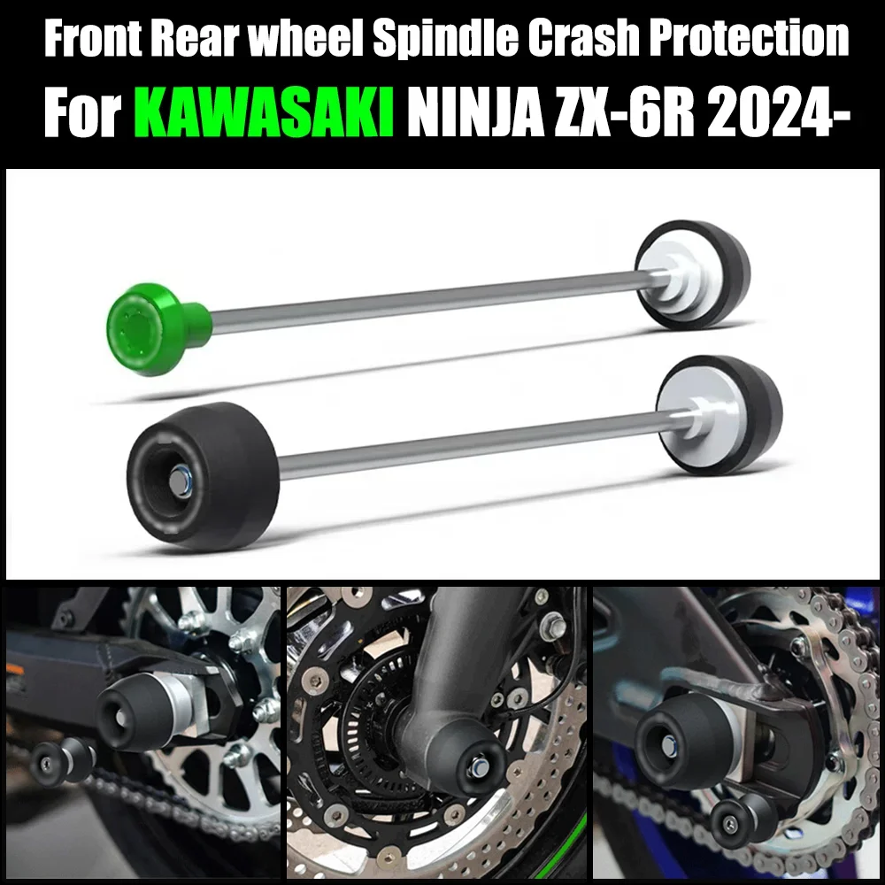 New Motorcycle Front & Rear Axle Fork Crash Sliders Wheel Protection For KAWASAKI NINJA ZX-6R ZX6R ZX 6R 2024 2025
New Motorcycle Front & Rear Axle Fork Crash Sliders Wheel Protection For KAWASAKI NINJA ZX-6R ZX6R ZX 6R 2024 2025