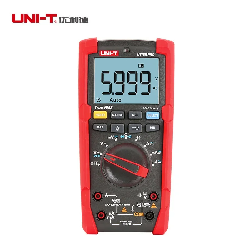 UNIT UT15B PRO/UT17B PRO/UT18B PRO True Effective Value Digital Multimeter Multimeter
UNIT UT15B PRO/UT17B PRO/UT18B PRO True Effective Value Digital Multimeter Multimeter