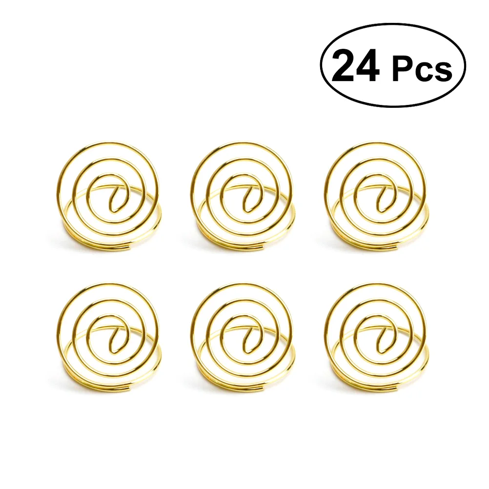 24 pcs Desktop Note Holders Heart Shaped Clips Spiral Base Photo Table Number Menu Place Card Wedding Party Home Office Use
24 pcs Desktop Note Holders Heart Shaped Clips Spiral Base Photo Table Number Menu Place Card Wedding Party Home Office Use