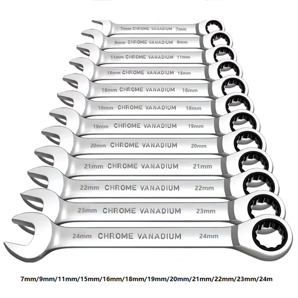 12P 72 Teeth Fixed Head Dual Purpose Open End Plummer Ratchet, Multi-Functional Quick Swing Head Mirror Wrench Set
12P 72 Teeth Fixed Head Dual Purpose Open End Plummer Ratchet, Multi-Functional Quick Swing Head Mirror Wrench Set