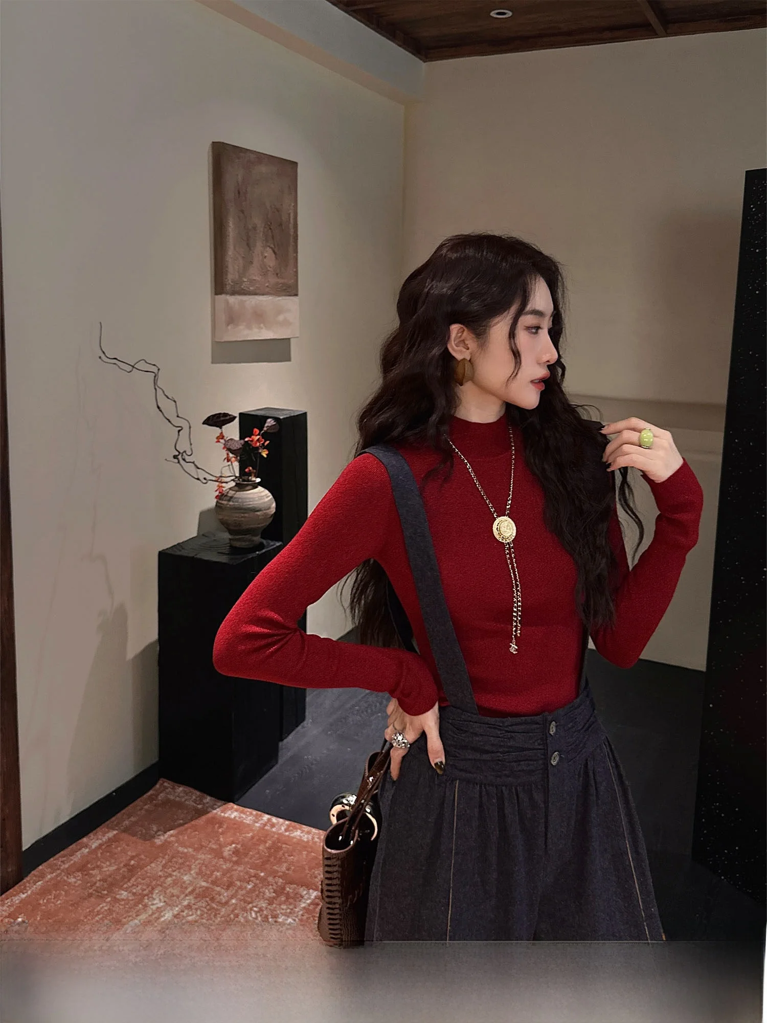 Sanji Black Flower Woolen Knitted Sweater 2025 New Style Women's Base Layer Inner Wear Trendy Cashmere Blend Comfortable Fit
Sanji Black Flower Woolen Knitted Sweater 2025 New Style Women's Base Layer Inner Wear Trendy Cashmere Blend Comfortable Fit