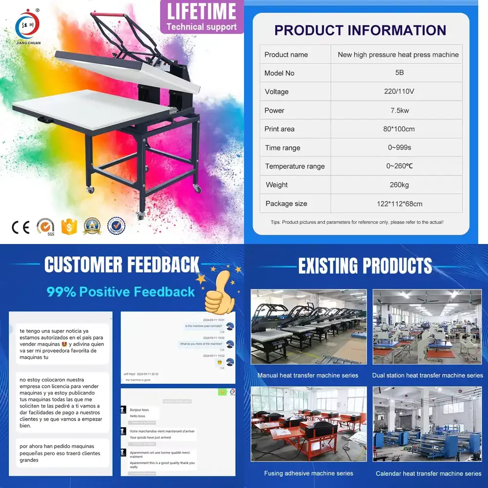 Big Size Manual Heat Transfer Machine 80x100cm Skateboard Press 31x39 Inch One Station Flat Manual Large Format Heat Press
Big Size Manual Heat Transfer Machine 80x100cm Skateboard Press 31x39 Inch One Station Flat Manual Large Format Heat Press