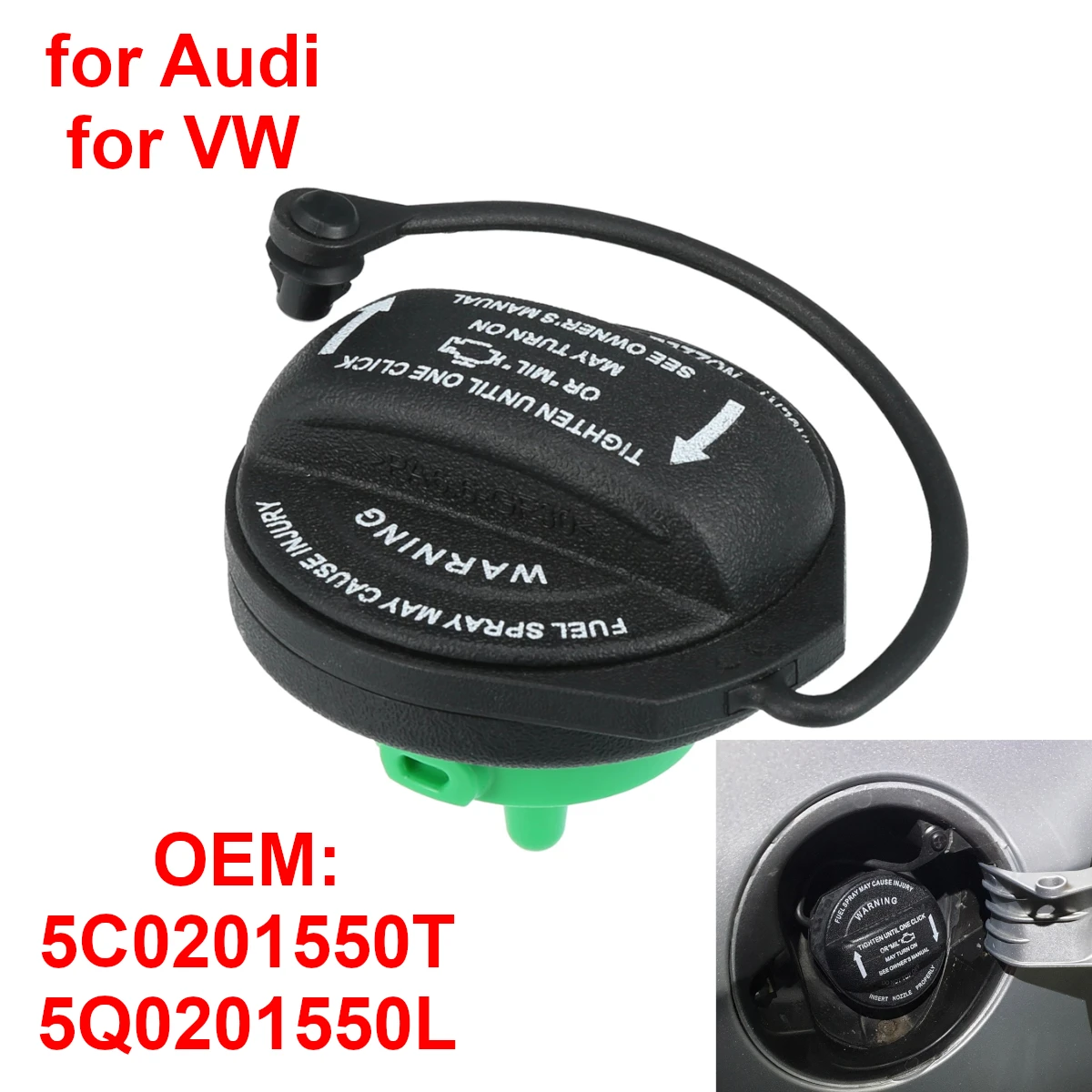 5Q0201550L Car Inner Fuel Tank Cap for Audi A4 A5 A6 A8 Q3 Q5 Q7 for VW Golf Tiguan Jetta for Seat Ibiza 5C0201550T 8K0201550N
5Q0201550L Car Inner Fuel Tank Cap for Audi A4 A5 A6 A8 Q3 Q5 Q7 for VW Golf Tiguan Jetta for Seat Ibiza 5C0201550T 8K0201550N