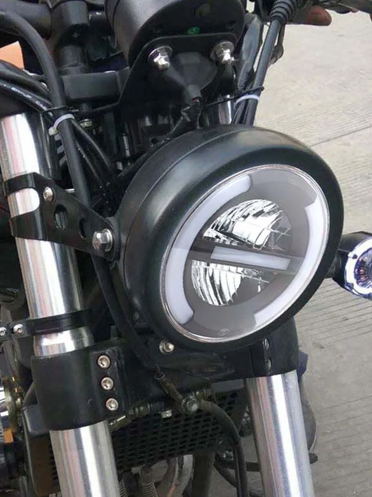 Motorcycle 7 Inch Headlight Led Lights Universal 7" Round Head Light DRL Headlamp For Harley BMW Yamha Honda CB400 Cafe Racer
Motorcycle 7 Inch Headlight Led Lights Universal 7" Round Head Light DRL Headlamp For Harley BMW Yamha Honda CB400 Cafe Racer