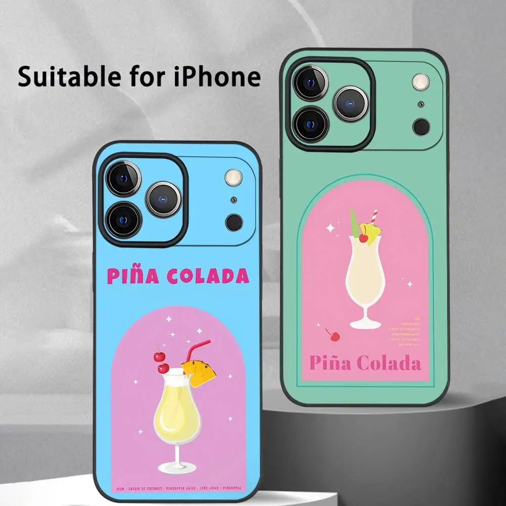 Pina Colada Cocktail Phone Case For IPhone 17 16 15 14 13 12 11 Pro Max Plus Mini Black Frosted Soft Shell Funda
Pina Colada Cocktail Phone Case For IPhone 17 16 15 14 13 12 11 Pro Max Plus Mini Black Frosted Soft Shell Funda