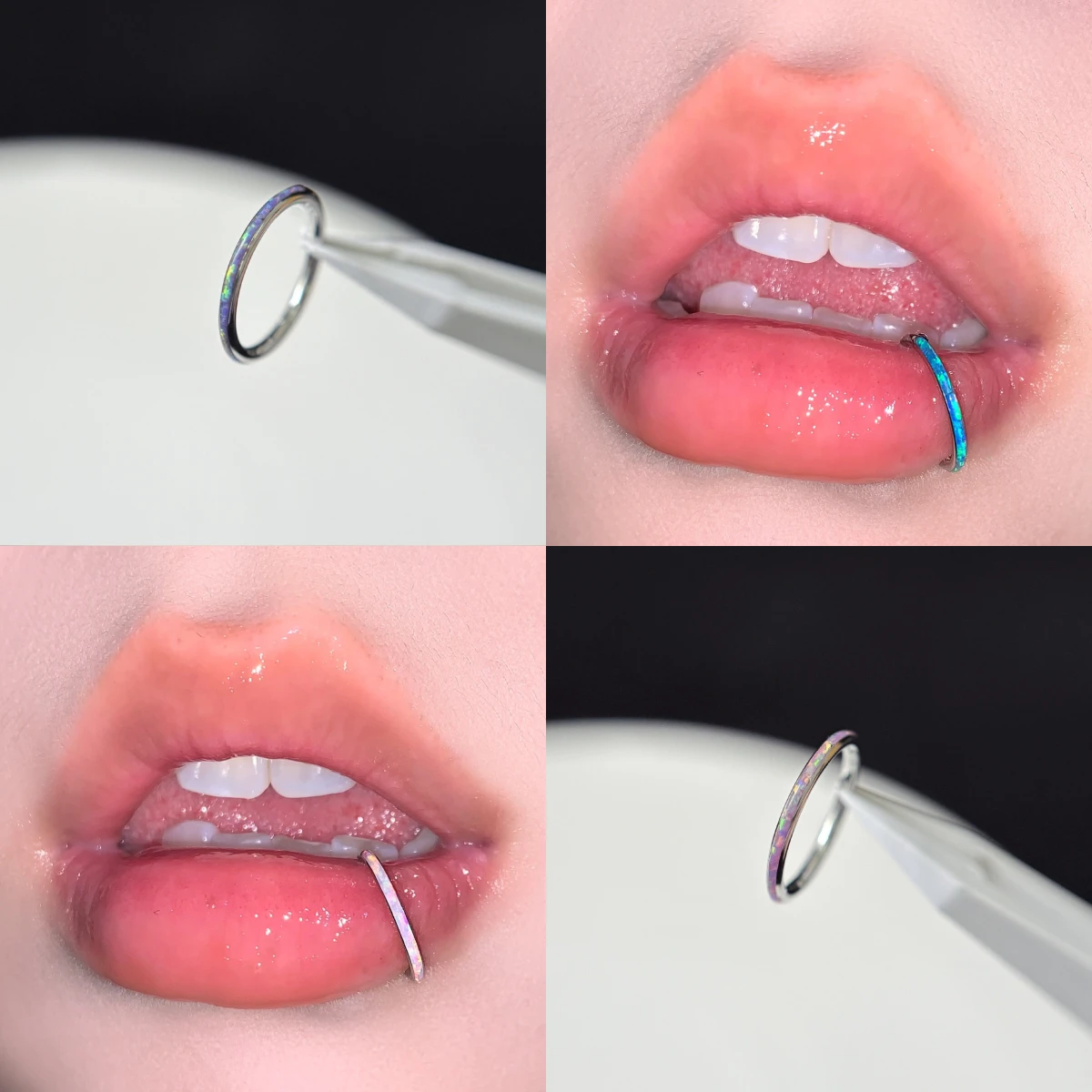 1pc Elegant Cute Opal Lip Ring Adorned Titanium C-Ring for Ear Cartilage & Lip Piercings, Hypoallergenic Body Jewelry
1pc Elegant Cute Opal Lip Ring Adorned Titanium C-Ring for Ear Cartilage & Lip Piercings, Hypoallergenic Body Jewelry