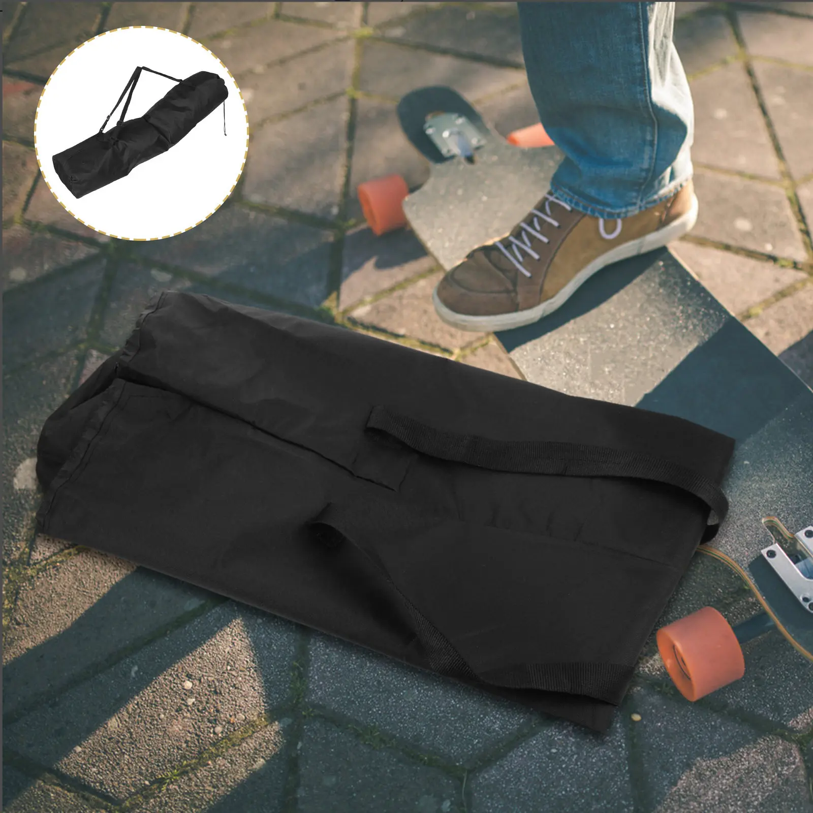 Skateboard Bag Waterproof Thickened Drawstring Carrier Adjustable Straps for Longboard Surfboard Skateboard Backpack Bicycle Bag
Skateboard Bag Waterproof Thickened Drawstring Carrier Adjustable Straps for Longboard Surfboard Skateboard Backpack Bicycle Bag
