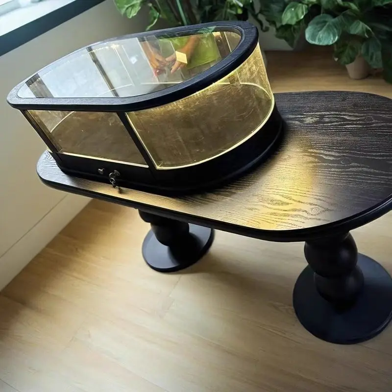 Light luxury round solid wood simple modern round table living room coffee table
Light luxury round solid wood simple modern round table living room coffee table