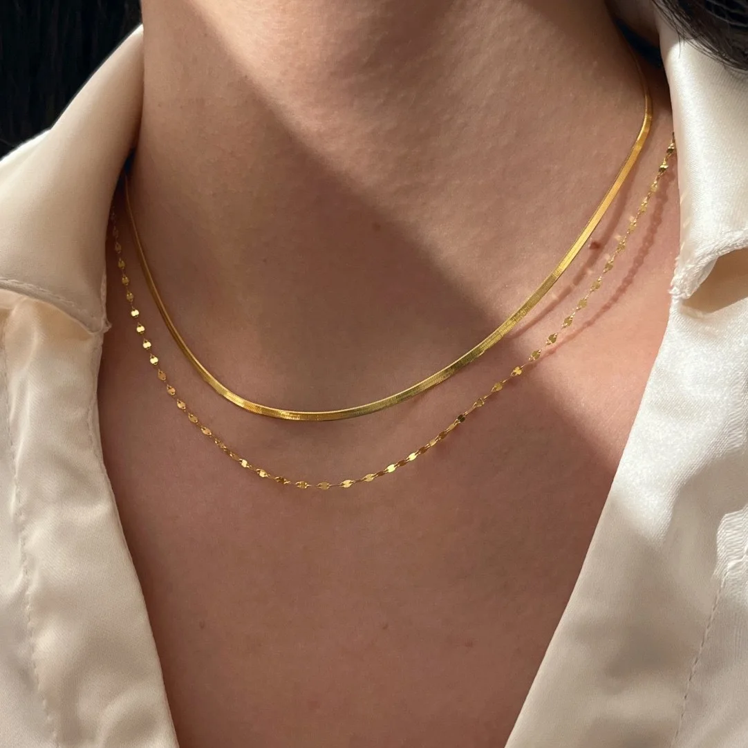 Luxury 24K 9999 Pure Gold real gold Women's Double Layer Stacked Collarbone Chain Light Luxury Simple Necklace
Luxury 24K 9999 Pure Gold real gold Women's Double Layer Stacked Collarbone Chain Light Luxury Simple Necklace