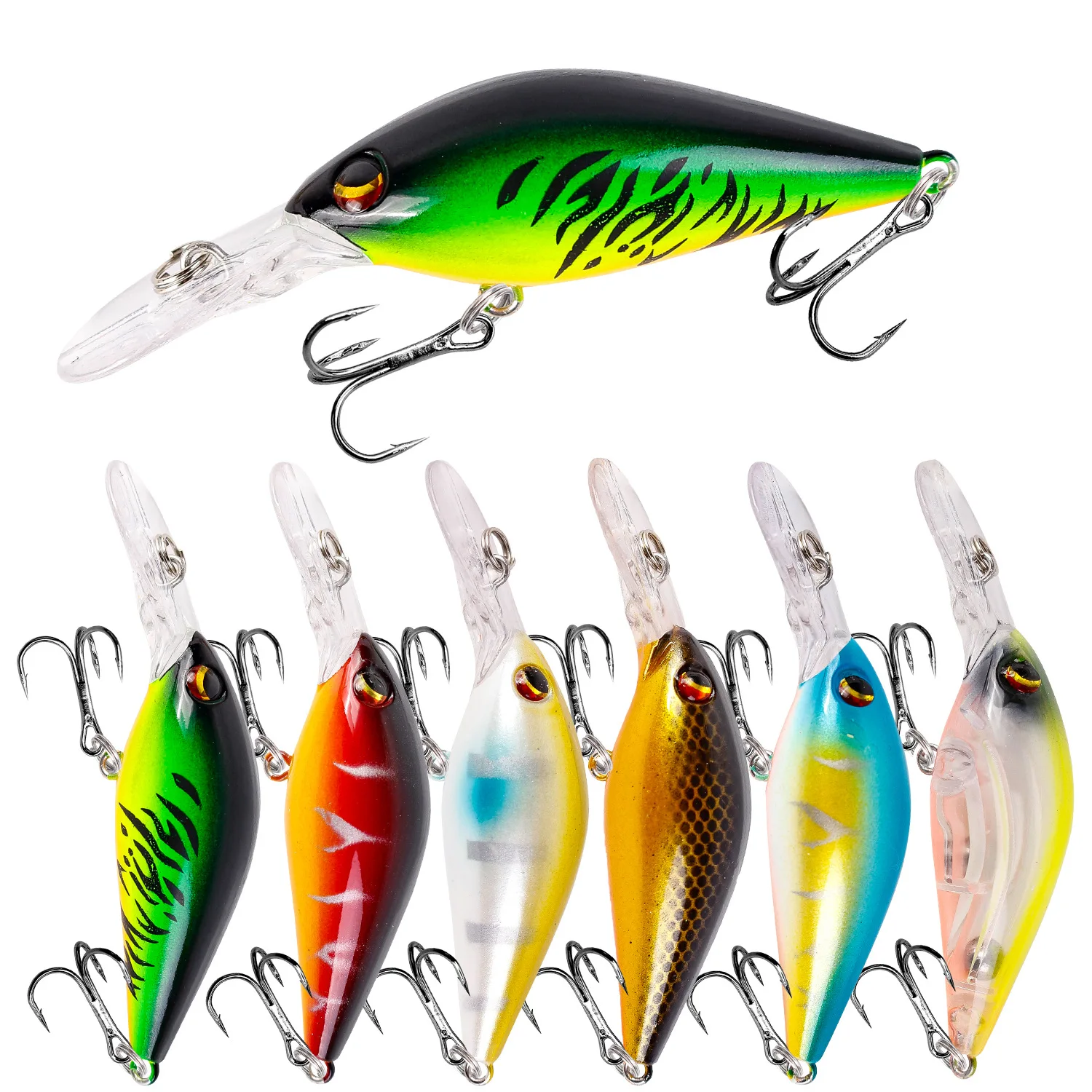 In Stock 8cm/8.5g Floating Crankbait Rattle Bionic Wobble Hard Bait Bass Trout Perch Fresh Saltwater Fishing Tackle
In Stock 8cm/8.5g Floating Crankbait Rattle Bionic Wobble Hard Bait Bass Trout Perch Fresh Saltwater Fishing Tackle