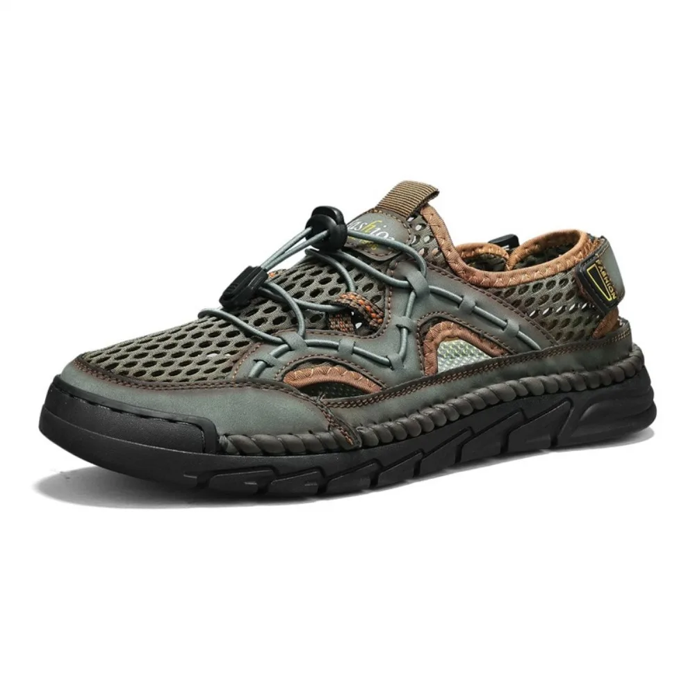Fashion Summer Leather Sandals Retro Beach Shoes for Men Outdoor Wading Aqua Non Slip Sandaly Male Comfortable Slides Sandalias
Fashion Summer Leather Sandals Retro Beach Shoes for Men Outdoor Wading Aqua Non Slip Sandaly Male Comfortable Slides Sandalias