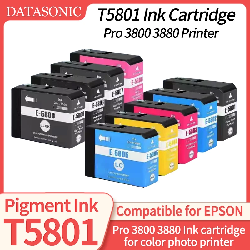 New 87ML T5801 Ink Cartridge T5809 Pigment Ink Compatible for EPSON pro 3800 3880 PRINTER photo printer color
New 87ML T5801 Ink Cartridge T5809 Pigment Ink Compatible for EPSON pro 3800 3880 PRINTER photo printer color