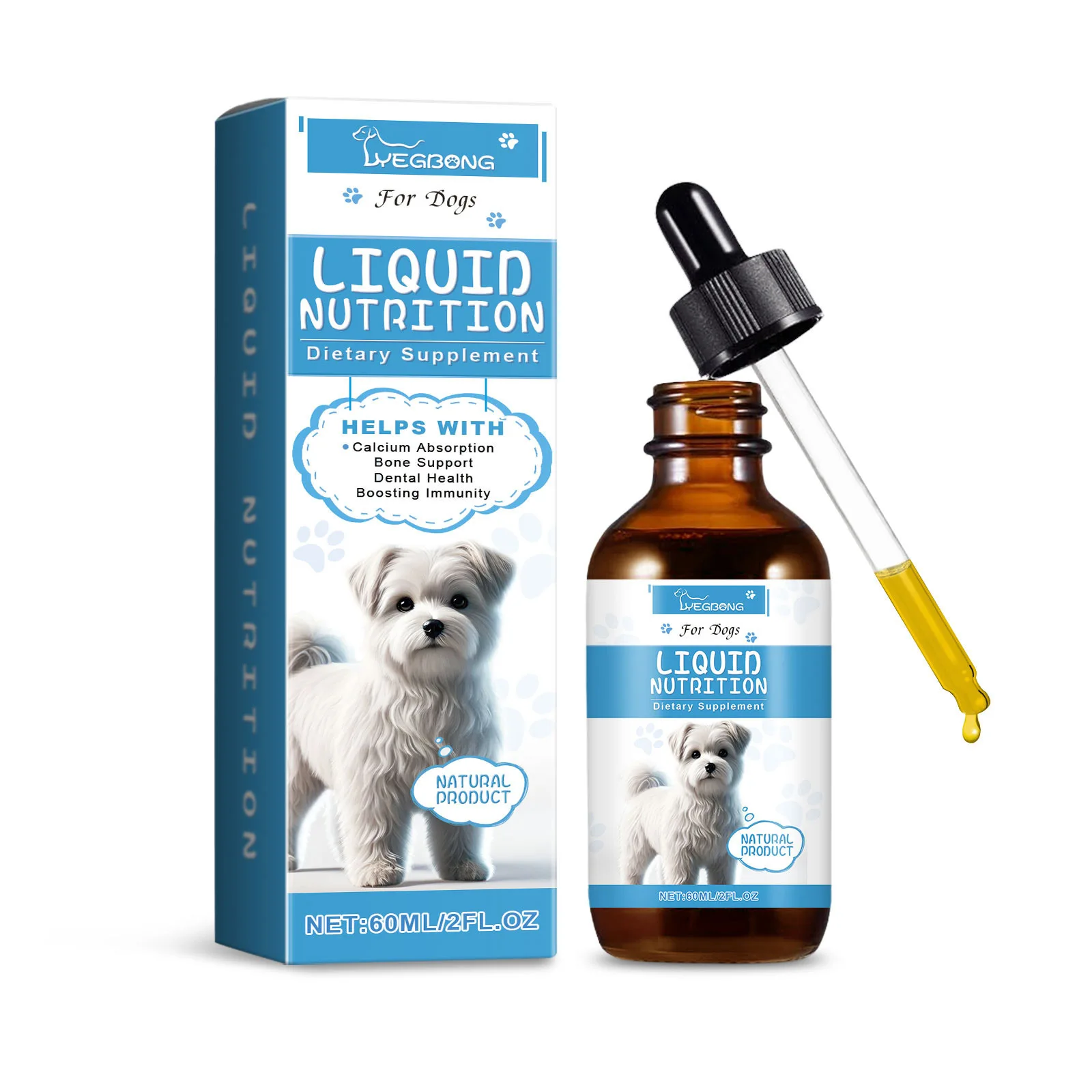 60ml Sorbitol-Enriched Pet Vitamin Drops - Enhance Immunity and Boost Energy Levels for Active Pets - Vital Dietary Supplement
60ml Sorbitol-Enriched Pet Vitamin Drops - Enhance Immunity and Boost Energy Levels for Active Pets - Vital Dietary Supplement