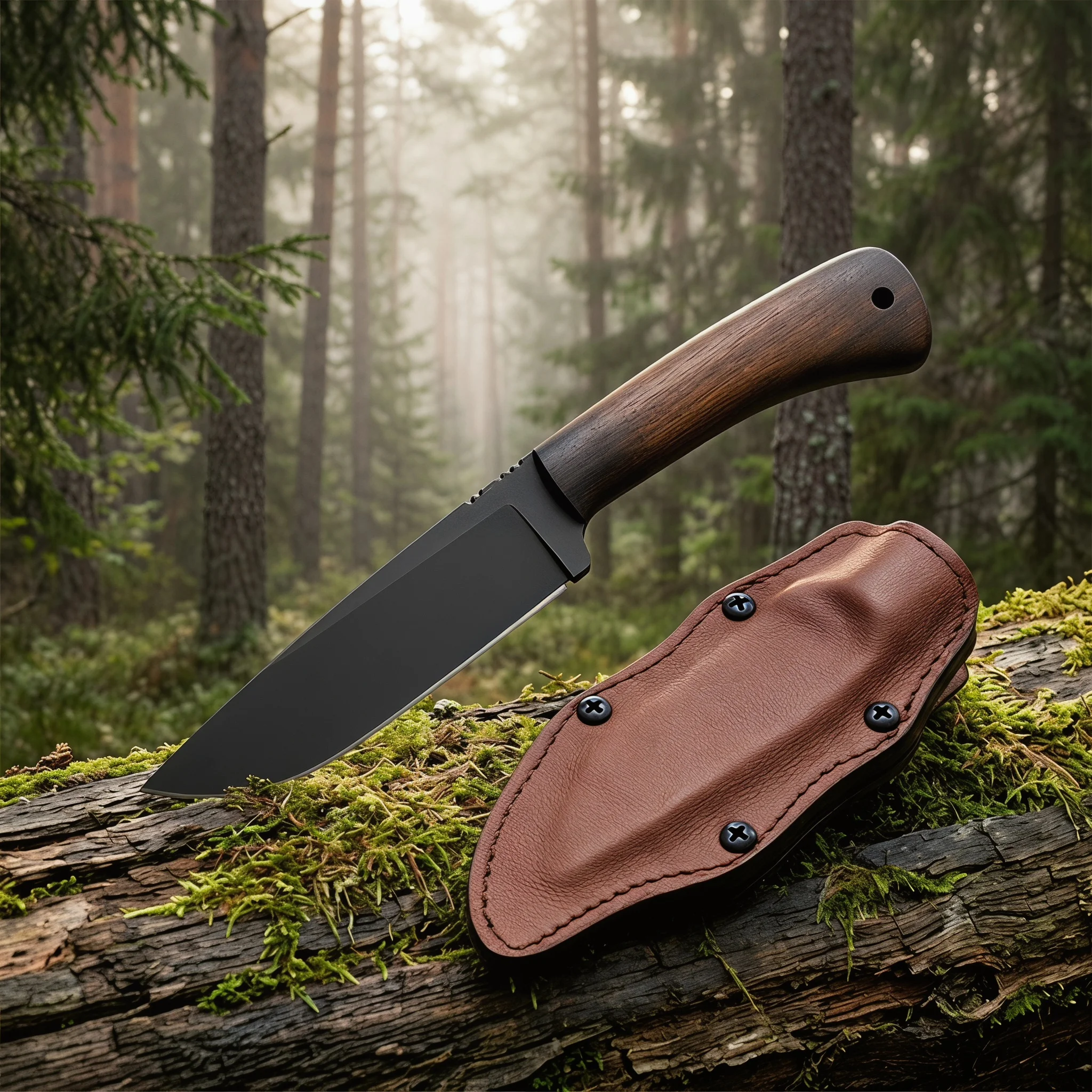Sleek and portable straight knife with sheath for storage, featuring an anti-slip and comfortable handle, ideal for outdoor hiki
Sleek and portable straight knife with sheath for storage, featuring an anti-slip and comfortable handle, ideal for outdoor hiki