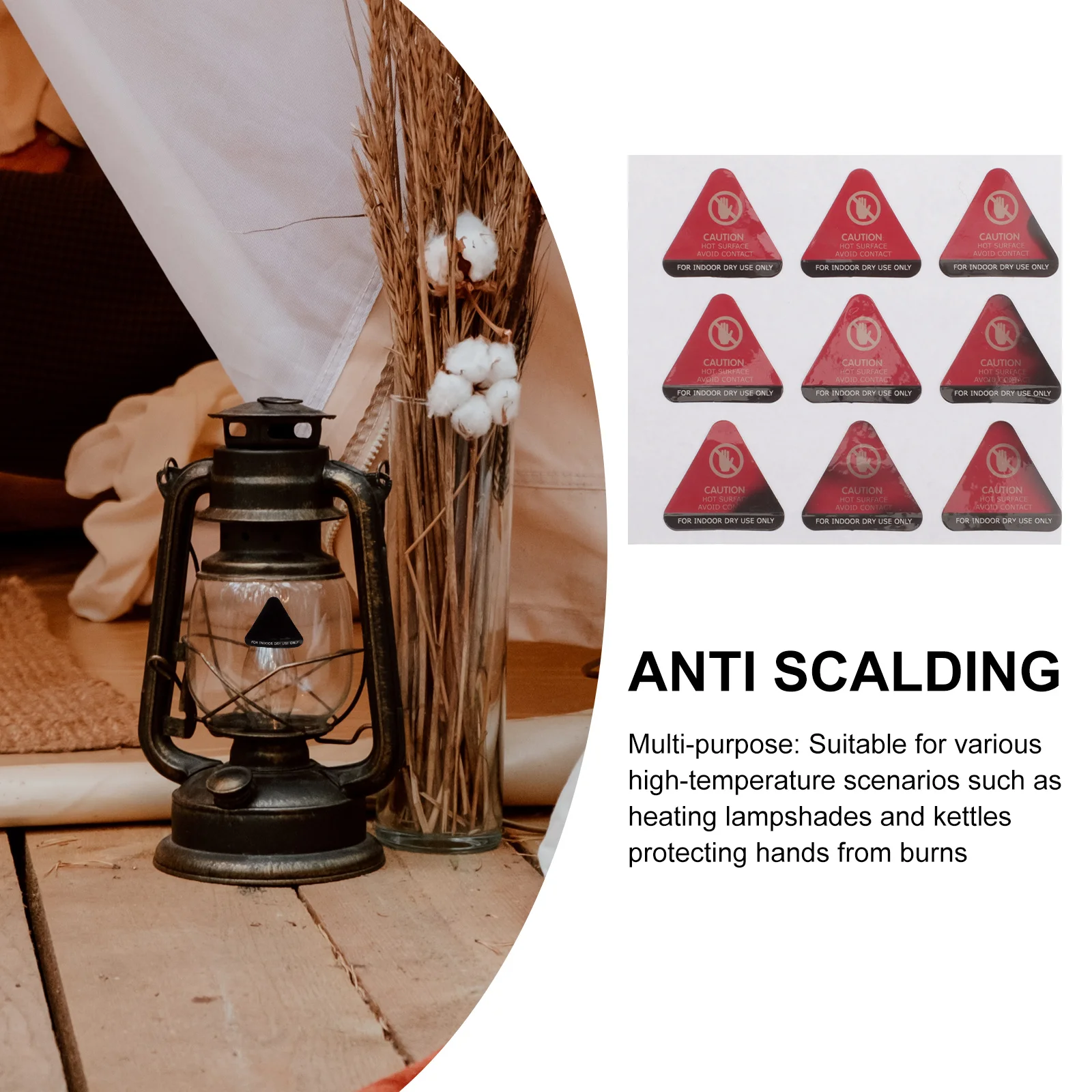 10Pcs Smart Thermochromic Stickers Heat Warning Labels for Radiator Equipment Safety Caution Hot
10Pcs Smart Thermochromic Stickers Heat Warning Labels for Radiator Equipment Safety Caution Hot