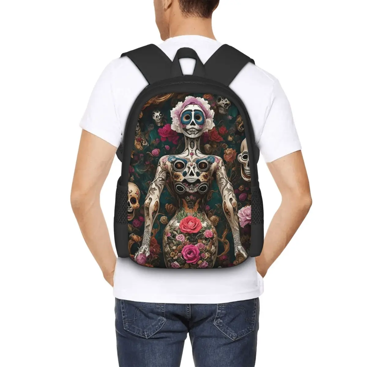 Mexican Catrina Girl Day Of The Dead Sugar Skull Student Backpack School Bag Hiking Travel Daypack for Bookbag Shoulder Bags
Mexican Catrina Girl Day Of The Dead Sugar Skull Student Backpack School Bag Hiking Travel Daypack for Bookbag Shoulder Bags