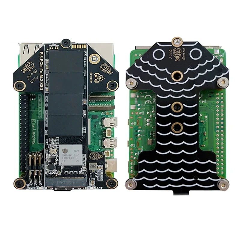 Flash Trend For Raspberry Pi 5 Pcie Expansion Board To M.2 Nvme SSD Adapter Board Pi5-Pcie-Fish-Board-A 
Flash Trend For Raspberry Pi 5 Pcie Expansion Board To M.2 Nvme SSD Adapter Board Pi5-Pcie-Fish-Board-A
