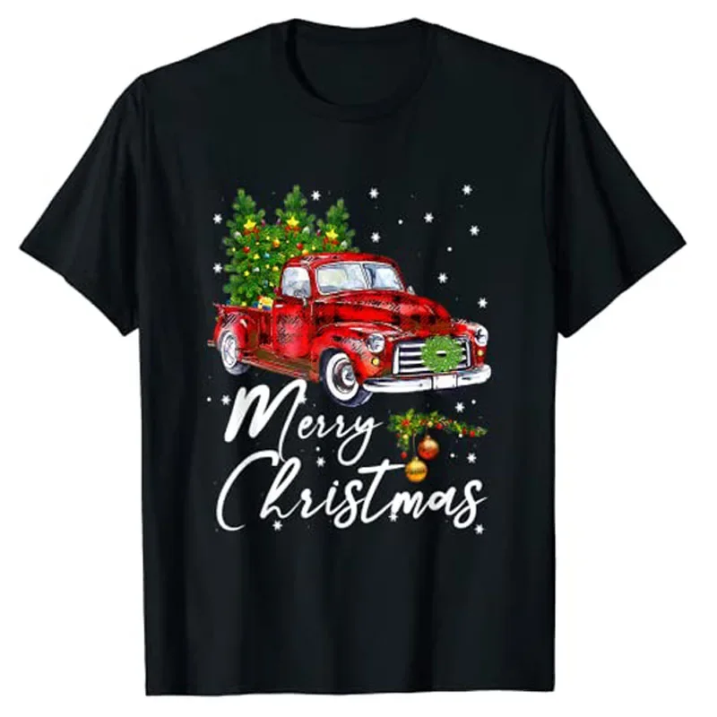 Merry Christmas Vintage Wagon Red Truck Pajama Family Party T-Shirt Gifts Xmas Holiday Costume Women Clothing Graphic Tee Tops
Merry Christmas Vintage Wagon Red Truck Pajama Family Party T-Shirt Gifts Xmas Holiday Costume Women Clothing Graphic Tee Tops