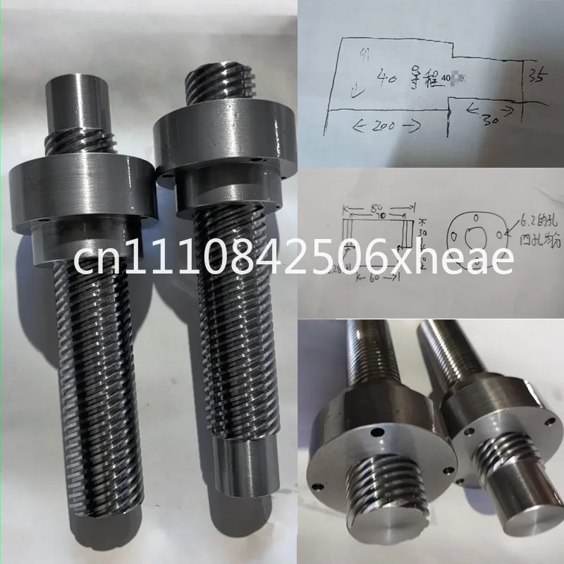 Stainless steel multi-head trapezoidal screw fast high speed large T-shaped screw
Stainless steel multi-head trapezoidal screw fast high speed large T-shaped screw