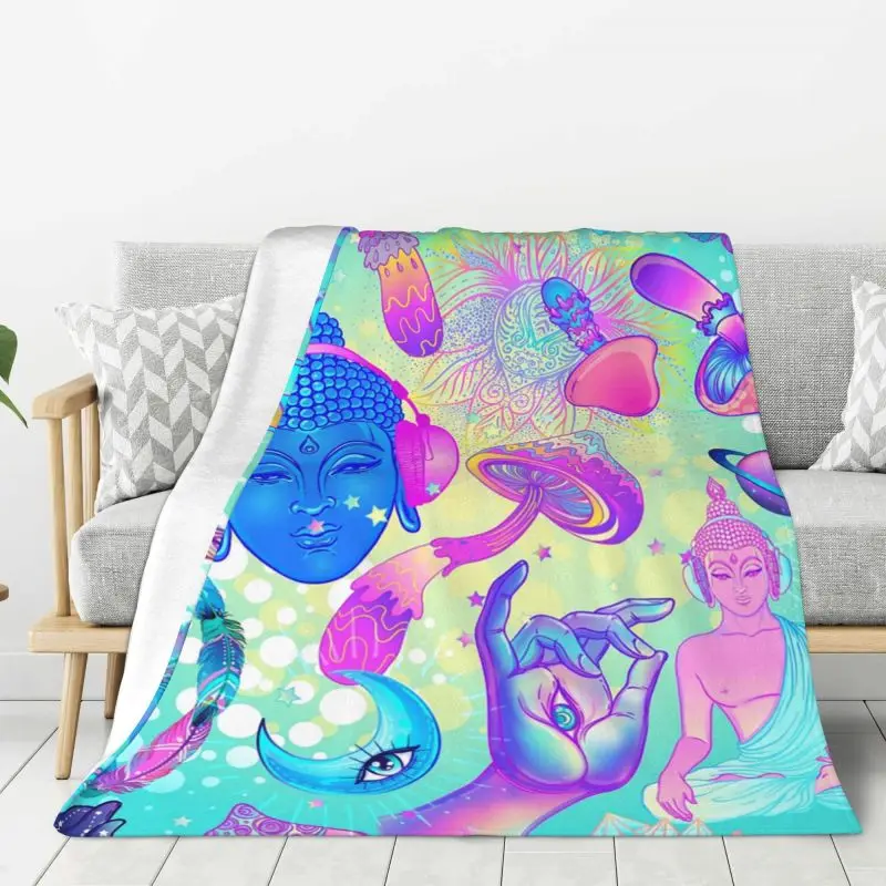 Custom Sofa Fleece Psychedelic Magic Mushrooms Throw Blanket Warm Flannel Trippy Pattern Blankets for Bedding Car Couch Quilt
Custom Sofa Fleece Psychedelic Magic Mushrooms Throw Blanket Warm Flannel Trippy Pattern Blankets for Bedding Car Couch Quilt