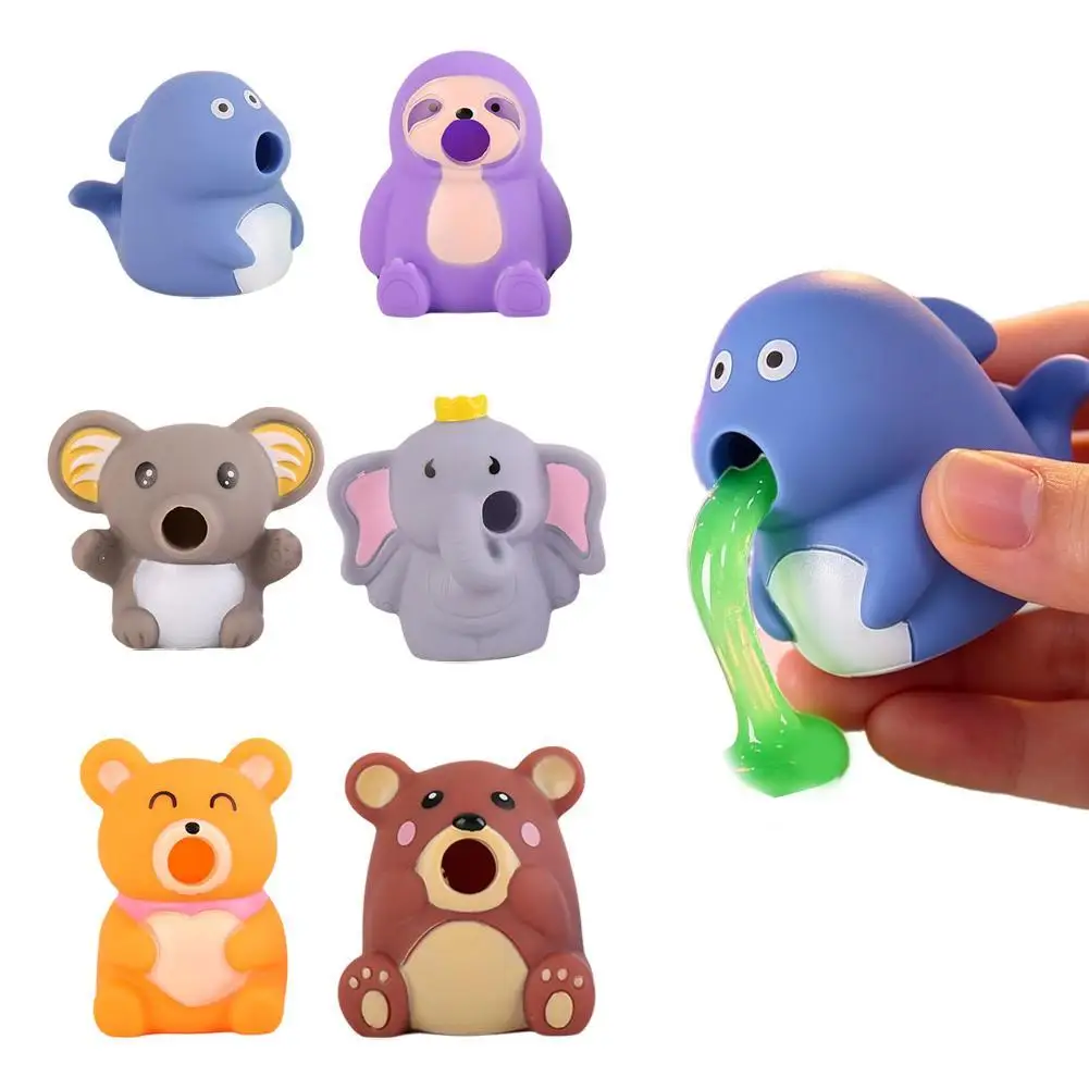 Funny Animal Squeeze Toy with Slime,Vomiting Goo Sensory Toy Stress Relief PVC Squeaky Toy Novelty Gag Gift Funny toy
Funny Animal Squeeze Toy with Slime,Vomiting Goo Sensory Toy Stress Relief PVC Squeaky Toy Novelty Gag Gift Funny toy