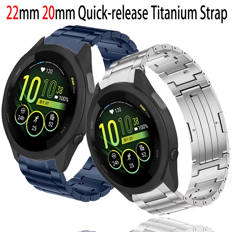 22mm 20mm Quick-release Titanium Band For Garmin Forerunner 55 965 265 165 645 Butterfly Buckle wristband Venu 3 2/Vivoactive 5
22mm 20mm Quick-release Titanium Band For Garmin Forerunner 55 965 265 165 645 Butterfly Buckle wristband Venu 3 2/Vivoactive 5