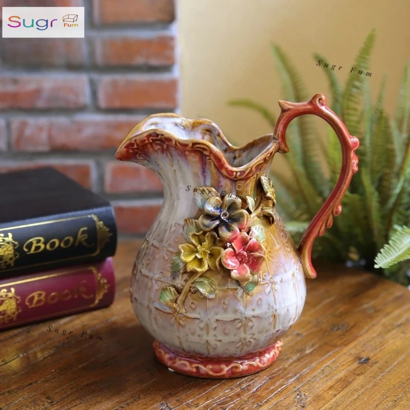 Пасторальный рельеф ручной работы, глазурованный трехмерный цветочный декор, посуда для цветов птицы и розы, литературная посуда для цветов
Пасторальный рельеф ручной работы, глазурованный трехмерный цветочный декор, посуда для цветов птицы и розы, литературная посуда для цветов