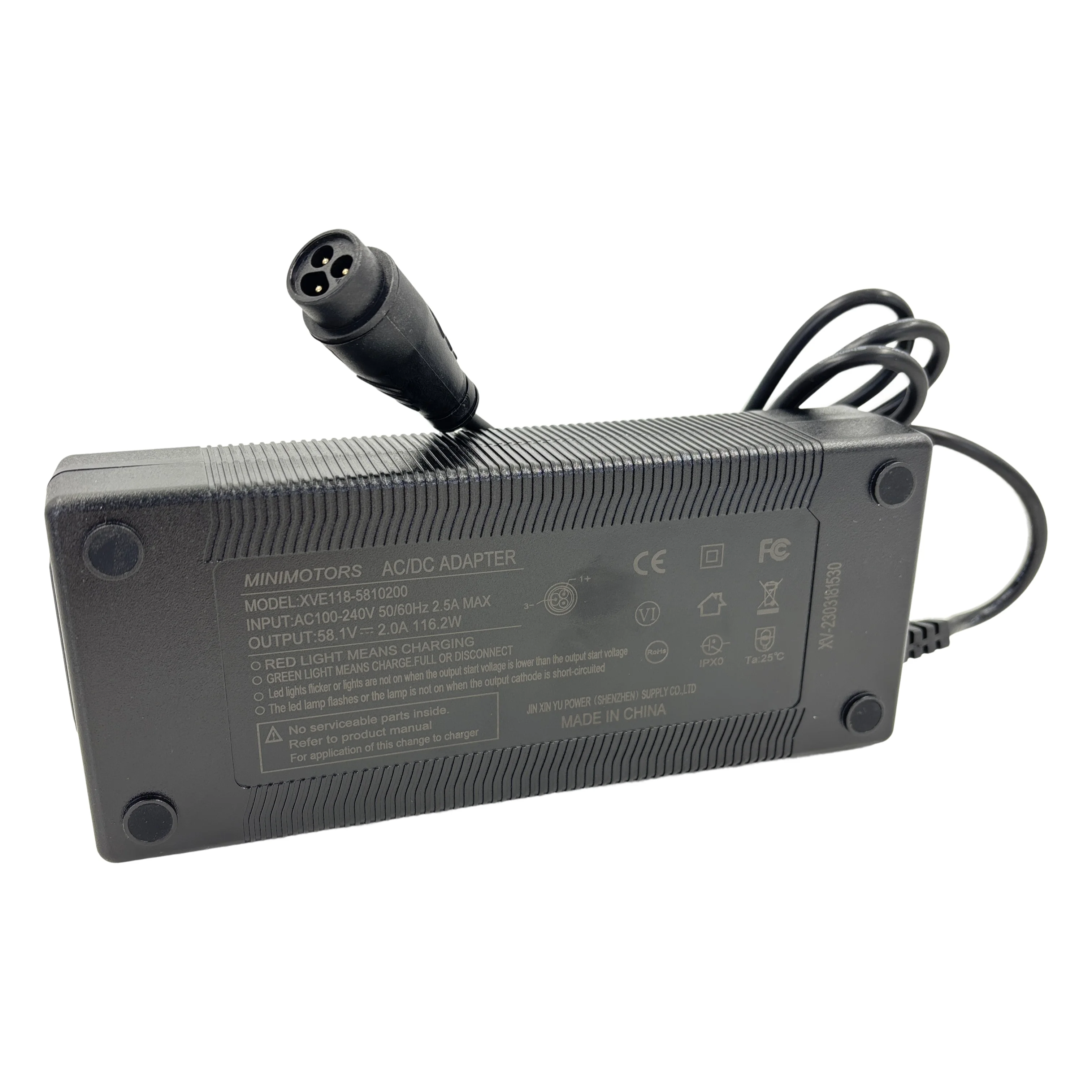 Original MInimotors Parts DUALTRON New plug 58.1V 2A EU Charger for Dualtron Mini Scooter /58.1V output
Original MInimotors Parts DUALTRON New plug 58.1V 2A EU Charger for Dualtron Mini Scooter /58.1V output