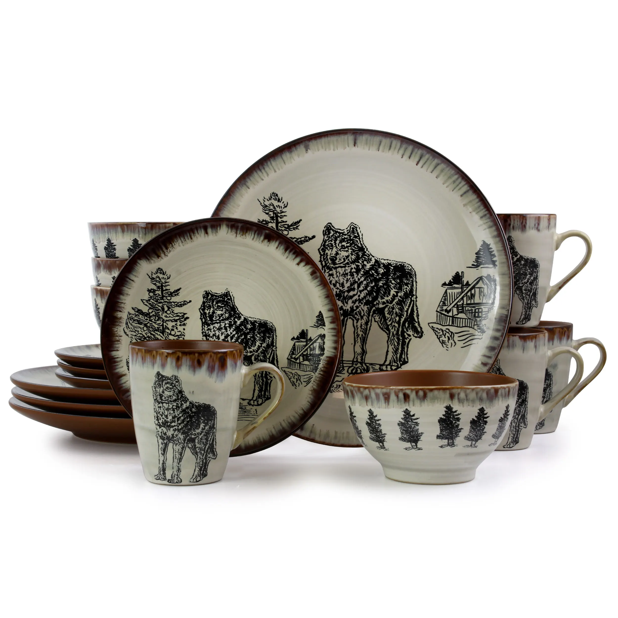 Luxurious 16-Piece Stoneware Dinnerware Set for Four People
Luxurious 16-Piece Stoneware Dinnerware Set for Four People