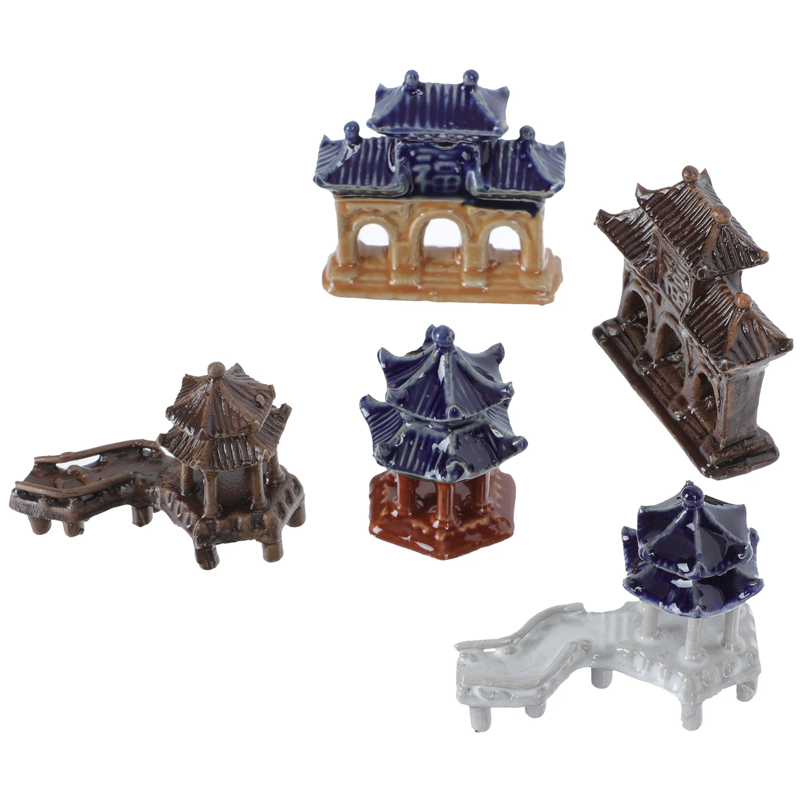 5 Pcs Ceramic Pavilion Ornaments Bonsai Landscaping Home Desktop Decorations DIY Statue Model Gardening Ceramics Landscape
5 Pcs Ceramic Pavilion Ornaments Bonsai Landscaping Home Desktop Decorations DIY Statue Model Gardening Ceramics Landscape