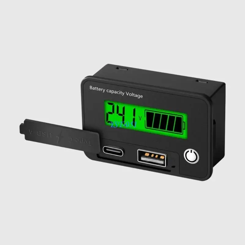 E15A Waterproof Voltmeter 8V-30V Capacity Power Display Meter Lithium