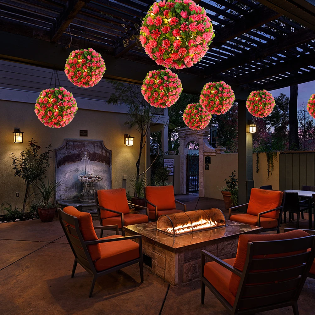 Pink Flowers Hanging Lamp Solar Plastic Topiary Ball Light Artificial Plants Garden Decoration LED Floral Outdoor
Pink Flowers Hanging Lamp Solar Plastic Topiary Ball Light Artificial Plants Garden Decoration LED Floral Outdoor