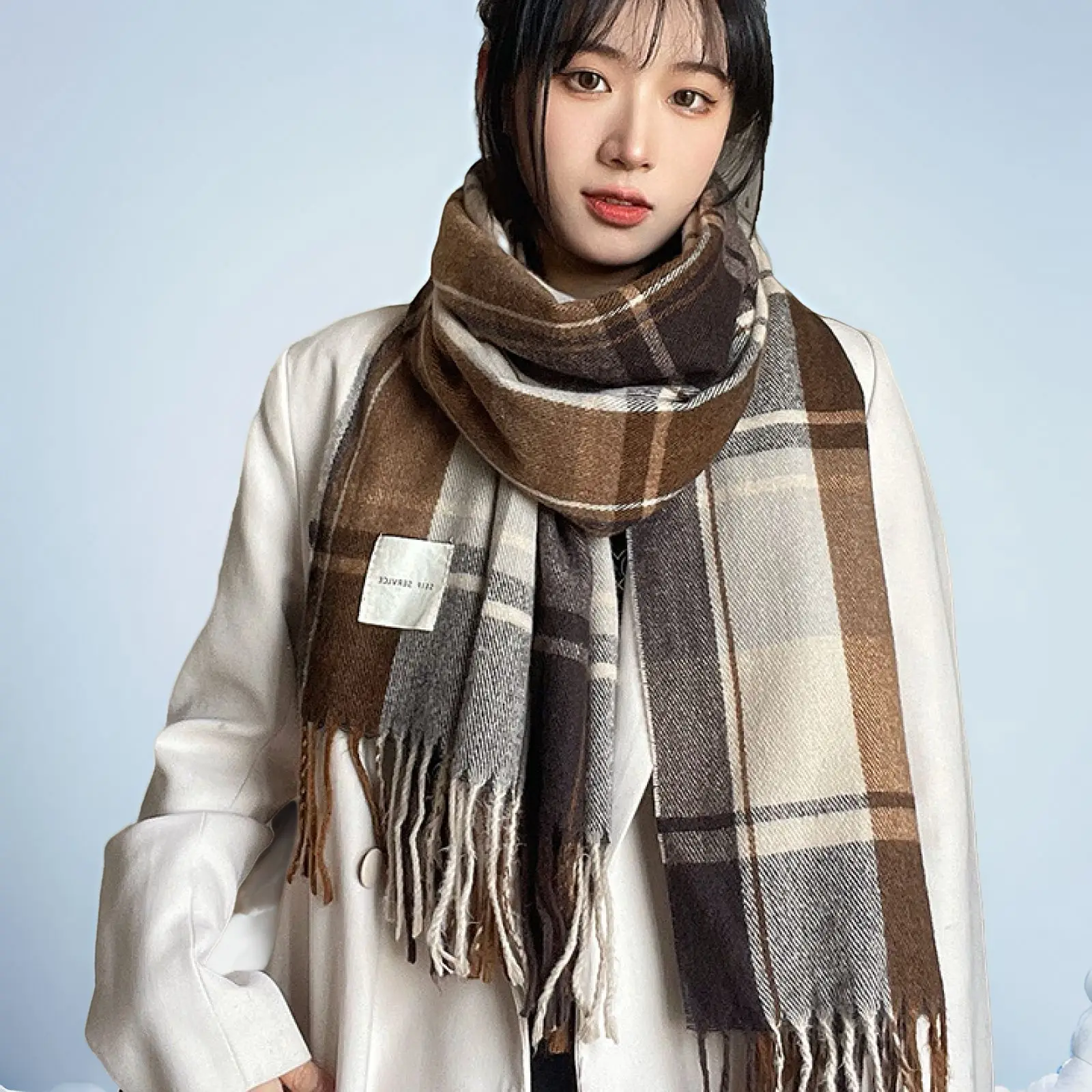 Women's Plaid Scarf Knitted Woolen Style Winter Warmth-keeping All-match Shoulder Wrap Autumn Winter New Arrival Chinese Origin
Women's Plaid Scarf Knitted Woolen Style Winter Warmth-keeping All-match Shoulder Wrap Autumn Winter New Arrival Chinese Origin