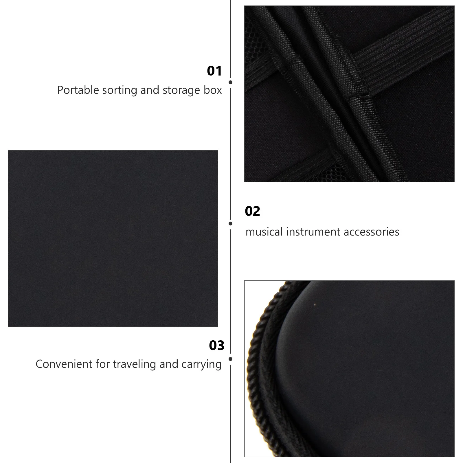 Eva Harmonica Protective Box Black Durable Shockproof Scratch Proof Sunlight Dust Protection Zipper Design for Travel Home
Eva Harmonica Protective Box Black Durable Shockproof Scratch Proof Sunlight Dust Protection Zipper Design for Travel Home