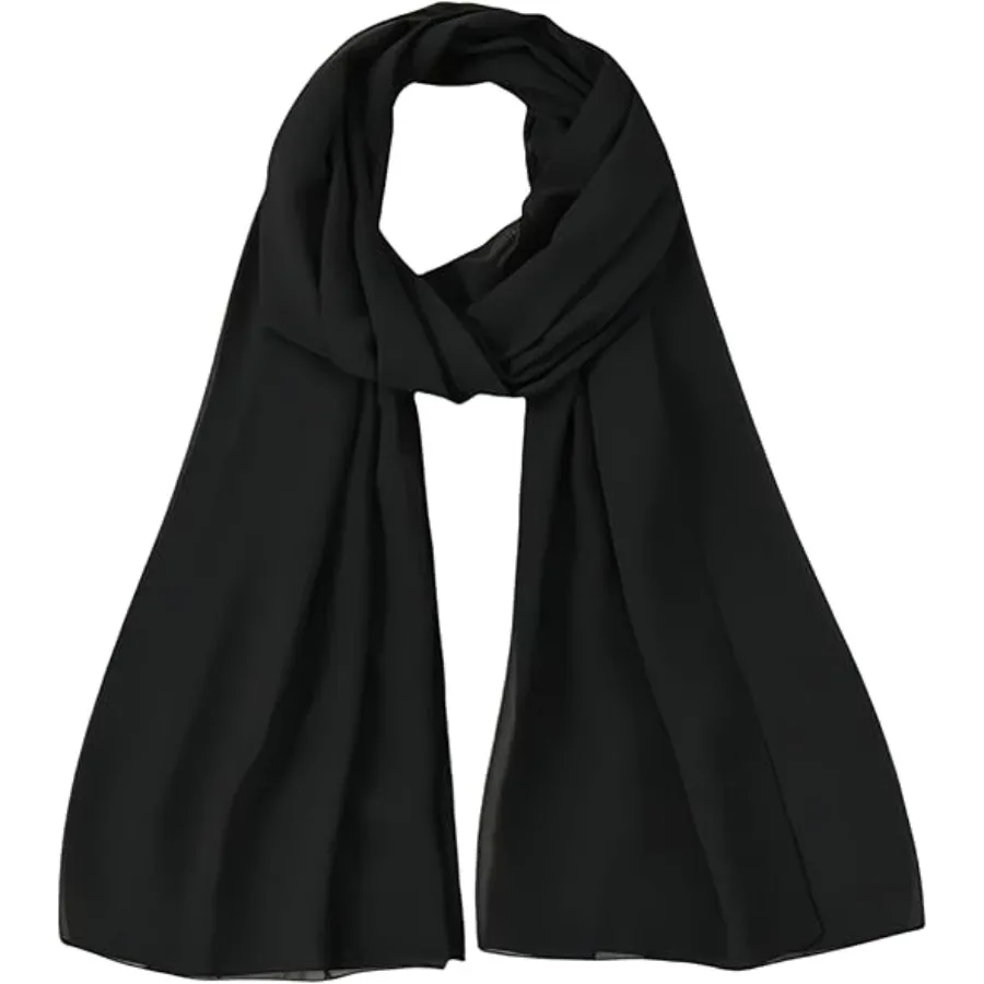 Premium Chiffon Hijab Head Scarf Shawl Wrap for Muslim Women Lightweight, Black
Premium Chiffon Hijab Head Scarf Shawl Wrap for Muslim Women Lightweight, Black