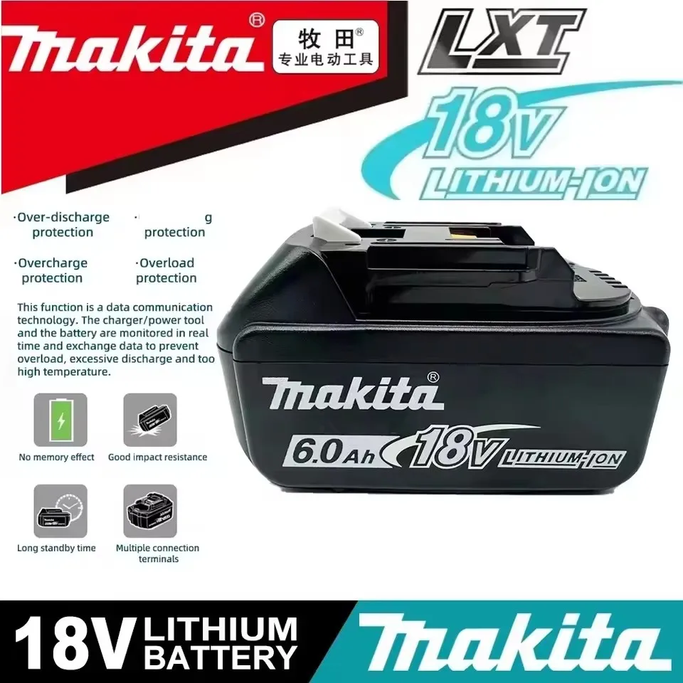 Original Makita 6Ah / 5Ah Makita 18V batteries BL1840, BL1830B, BL1850B, BL1850, BL1860, BL1815 power tool batteries
Original Makita 6Ah / 5Ah Makita 18V batteries BL1840, BL1830B, BL1850B, BL1850, BL1860, BL1815 power tool batteries