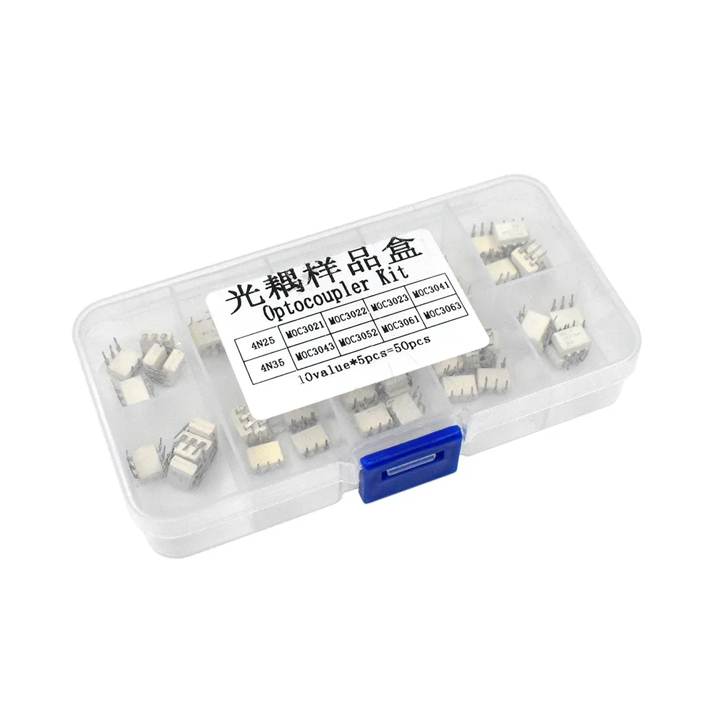 10 value*5PCS=50PCS 4N25 4N35 MOC3021 MOC3022 MOC3023 MOC3041 MOC3043 MOC3052 MOC3061 MOC3063 DIP DIP Optocoupler Kit
10 value*5PCS=50PCS 4N25 4N35 MOC3021 MOC3022 MOC3023 MOC3041 MOC3043 MOC3052 MOC3061 MOC3063 DIP DIP Optocoupler Kit