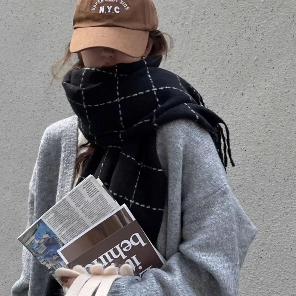 Tassel Plaid Wool Scarf Cashmere Shawl Solid Color Winter Cashmere Scarves Wool Scarves Korean Style Scarves Long Shawl
Tassel Plaid Wool Scarf Cashmere Shawl Solid Color Winter Cashmere Scarves Wool Scarves Korean Style Scarves Long Shawl