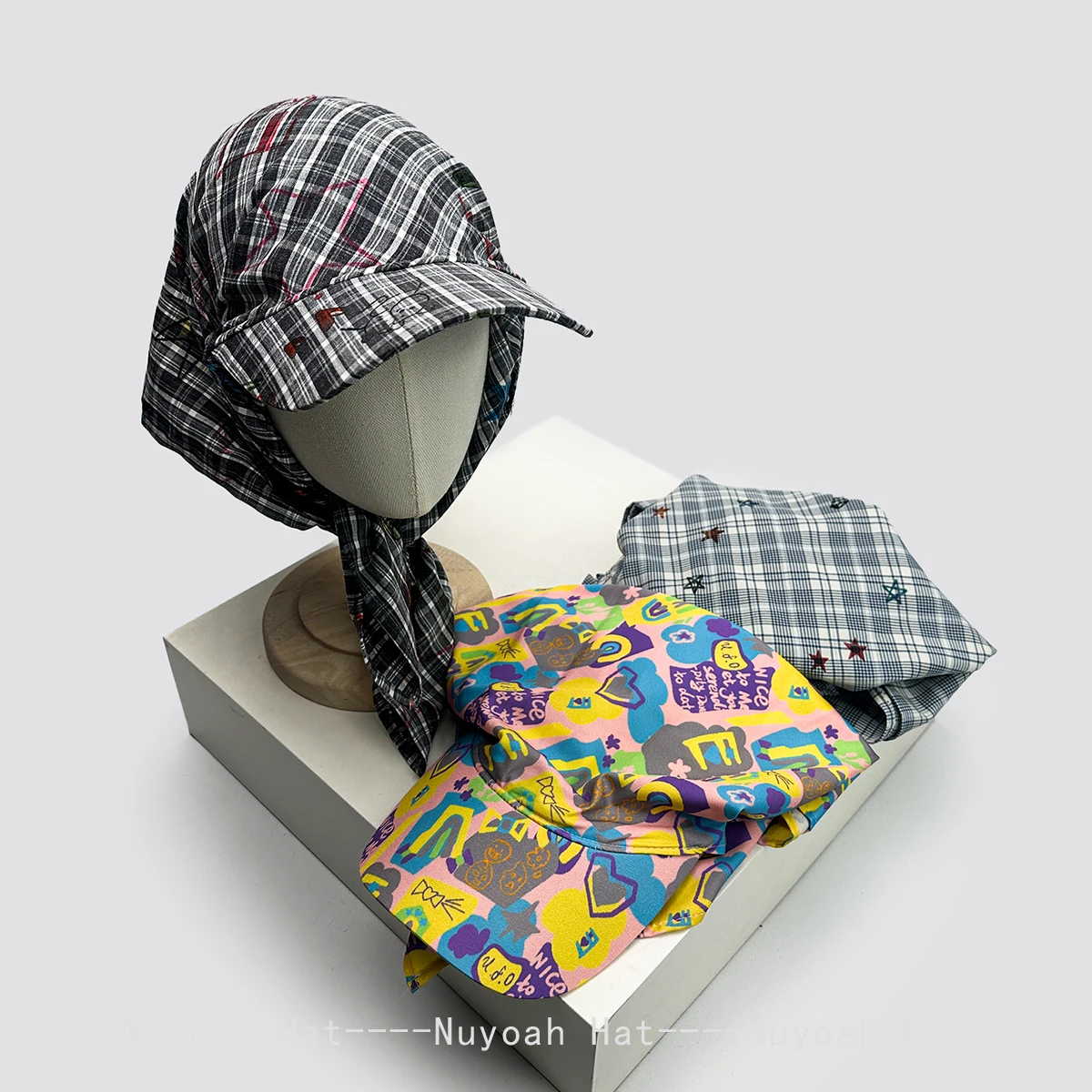 New Women Cartoon Plaid Striped Stars Letters Visors Hats Sunshade Graffiti Versatile Personal Peaked Caps Fashion Outdoor ins
New Women Cartoon Plaid Striped Stars Letters Visors Hats Sunshade Graffiti Versatile Personal Peaked Caps Fashion Outdoor ins